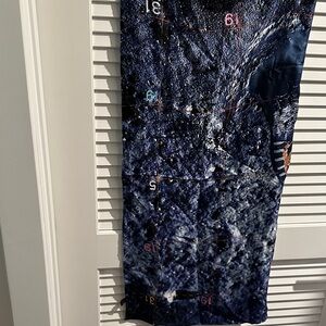 NWOT Authentic Chanel Vintage Moon Walk Constellation Square 100% Silk scarf.